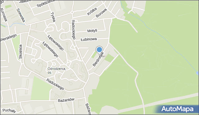 Katowice, Biedronek, mapa Katowic