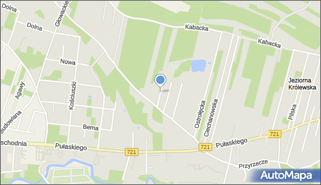 Konstancin-Jeziorna, Białostocka, mapa Konstancin-Jeziorna