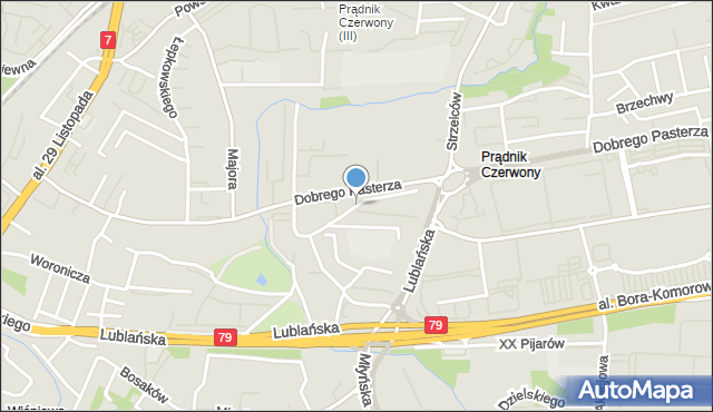 Kraków, Bitschana Jurka, mapa Krakowa