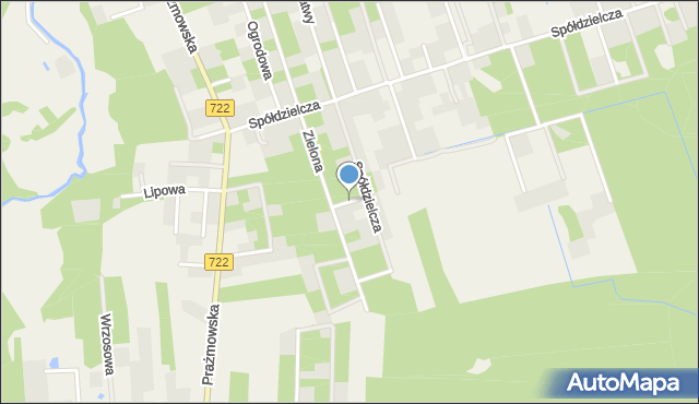 Łoś, Biała, mapa Łoś