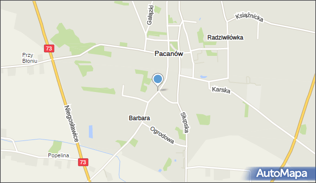 Pacanów powiat buski, Biechowska, mapa Pacanów powiat buski