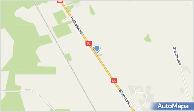 Ruda gmina Grajewo, Białostocka, mapa Ruda gmina Grajewo