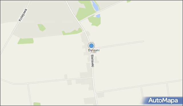 Ślizów, Bielawki, mapa Ślizów