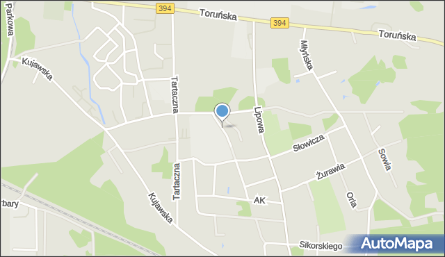 Solec Kujawski, Bitwy Warszawskiej, mapa Solec Kujawski