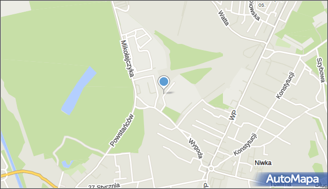 Sosnowiec, Bianco, mapa Sosnowca