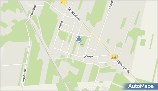 Tomaszów Mazowiecki, Białego Witolda, mapa Tomaszów Mazowiecki