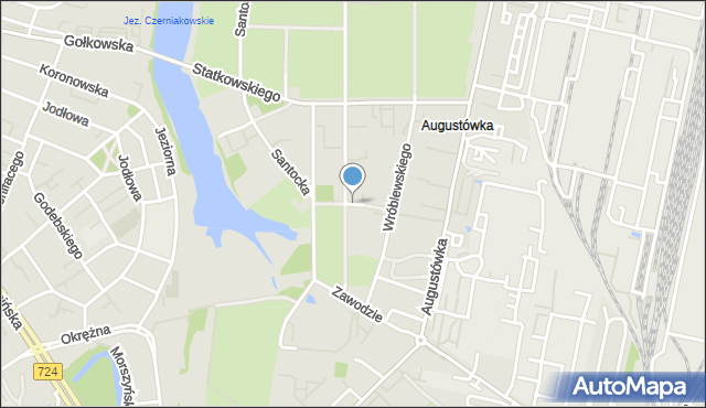 Warszawa, Biechowska, mapa Warszawy