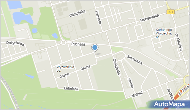 Zabrze, Biniasa Pawła, mapa Zabrza