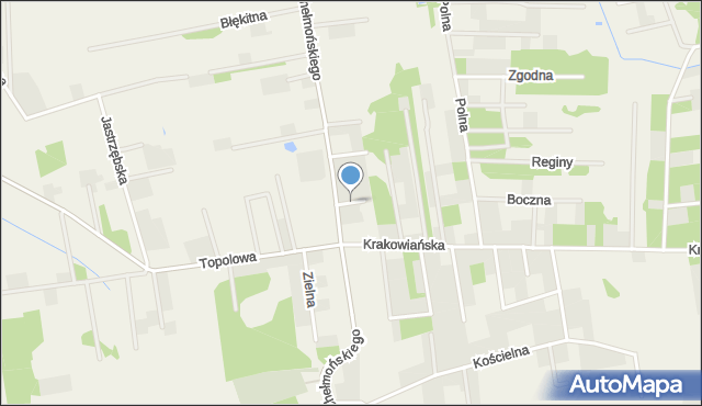 Żelechów gmina Żabia Wola, Białych Dworków, mapa Żelechów gmina Żabia Wola