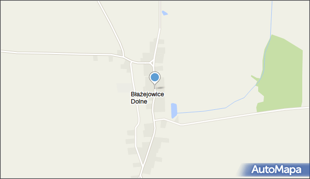 Błażejowice Dolne, Błażejowice Dolne, mapa Błażejowice Dolne