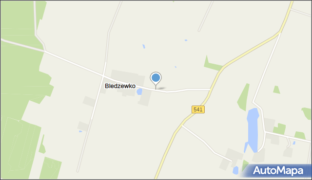 Bledzewko, Bledzewko, mapa Bledzewko