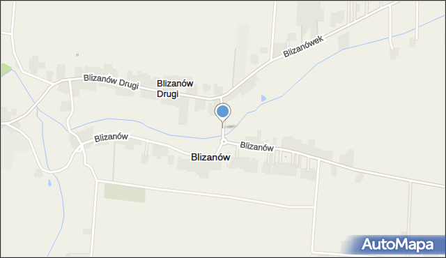 Blizanów, Blizanów, mapa Blizanów