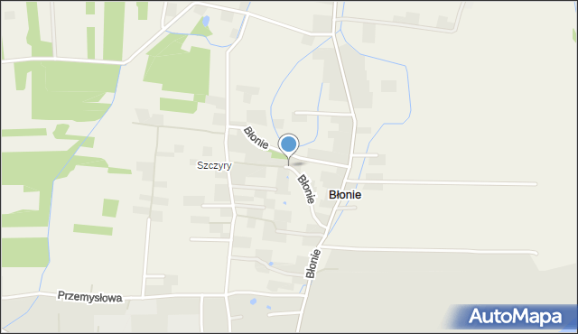 Błonie gmina Przecław, Błonie, mapa Błonie gmina Przecław