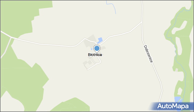 Błotnica gmina Kondratowice, Błotnica, mapa Błotnica gmina Kondratowice