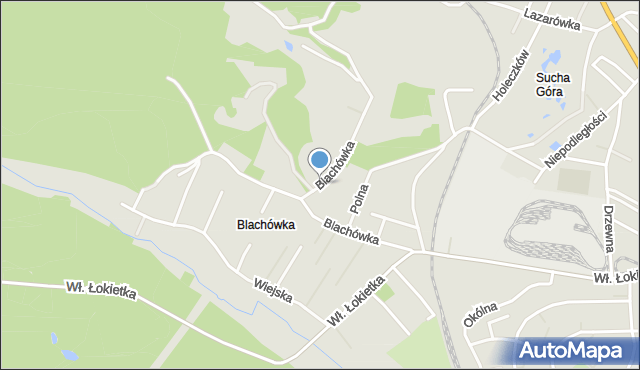 Bytom, Blachówka, mapa Bytomia