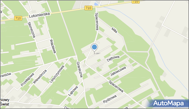 Dziektarzew, Błotna, mapa Dziektarzew