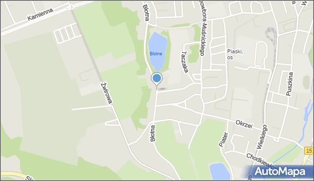 Gorzów Wielkopolski, Błotna, mapa Gorzów Wielkopolski