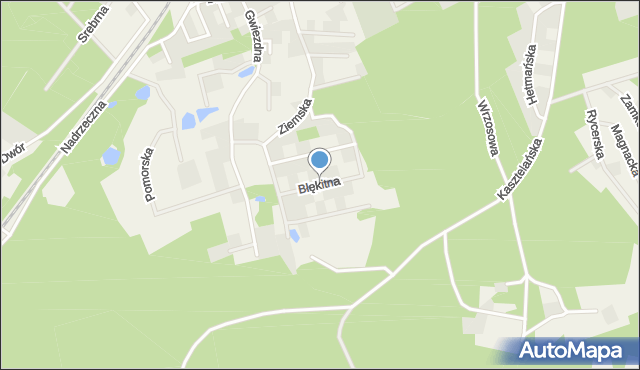 Gościcino, Błękitna, mapa Gościcino