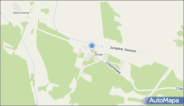 Grabowa gmina Łazy, Błojec, mapa Grabowa gmina Łazy