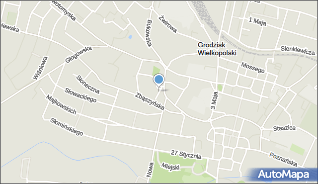 Grodzisk Wielkopolski, Błotna, mapa Grodzisk Wielkopolski