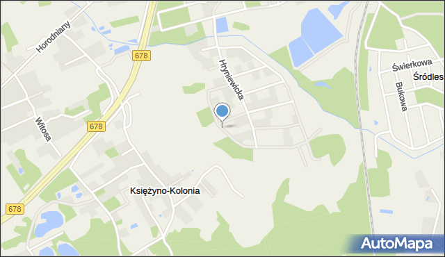 Ignatki-Osiedle, Bluszczowa, mapa Ignatki-Osiedle