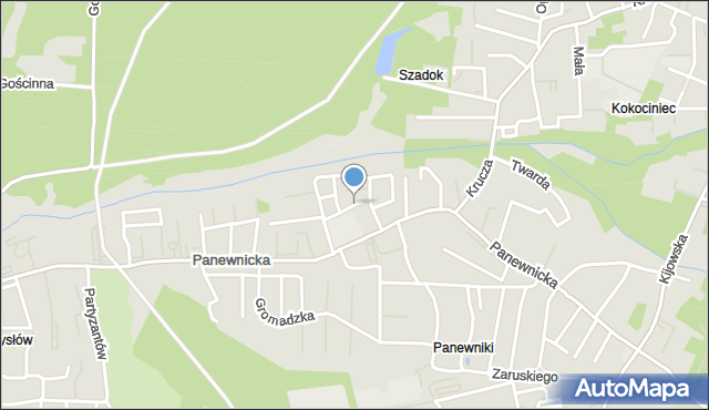 Katowice, bł. Bojanowskiego Edmunda, mapa Katowic