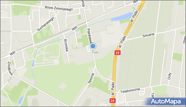 Łódź, bł. Pankiewicza Anastazego, mapa Łodzi