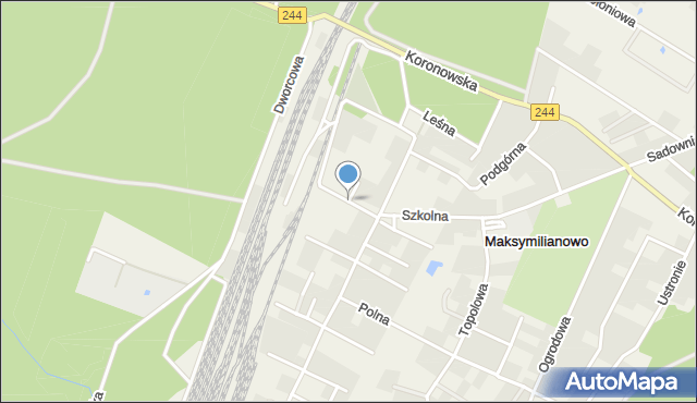 Maksymilianowo gmina Osielsko, Bluszczowa, mapa Maksymilianowo gmina Osielsko