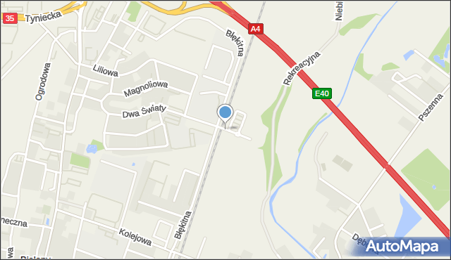 Ślęza, Błękitna, mapa Ślęza