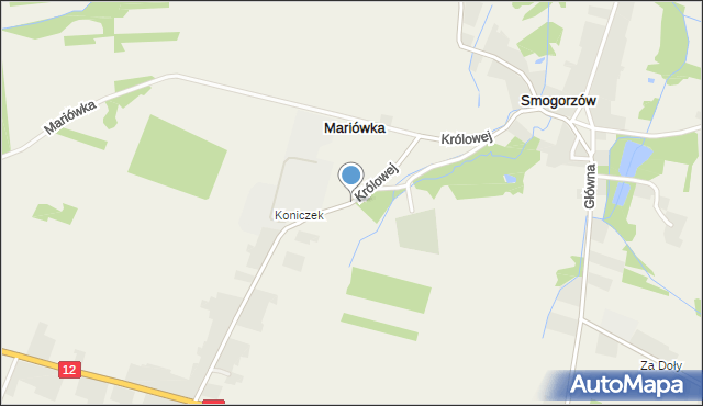 Smogorzów gmina Przysucha, bł. Królowej Jadwigi, mapa Smogorzów gmina Przysucha