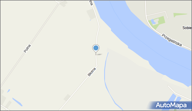Wiślinka, Błotna, mapa Wiślinka