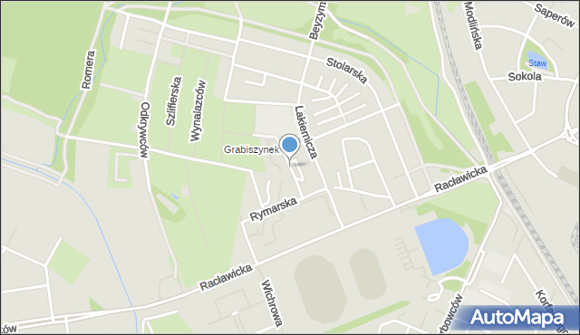 Wrocław, Blacharska, mapa Wrocławia