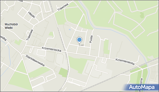 Wrocław, Bliźniacza, mapa Wrocławia