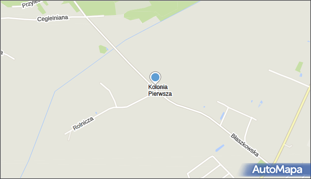 Złoczew, Błaszkowska, mapa Złoczew