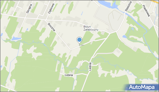 Bliżyn, Boczna, mapa Bliżyn