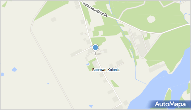 Bobrowo-Kolonia gmina Bobrowo, Bobrowo-Kolonia, mapa Bobrowo-Kolonia gmina Bobrowo