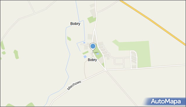 Bobry gmina Prostki, Bobry, mapa Bobry gmina Prostki