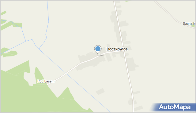 Boczkowice gmina Włoszczowa, Boczkowice, mapa Boczkowice gmina Włoszczowa