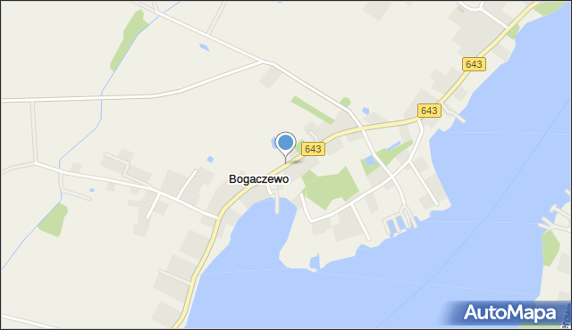 Bogaczewo gmina Giżycko, Bogaczewo, mapa Bogaczewo gmina Giżycko