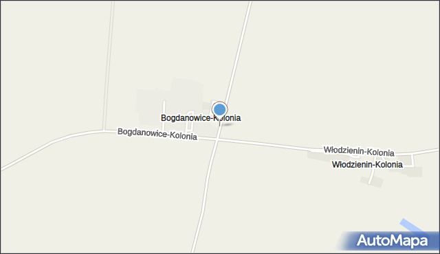 Bogdanowice, Bogdanowice-Kolonia, mapa Bogdanowice