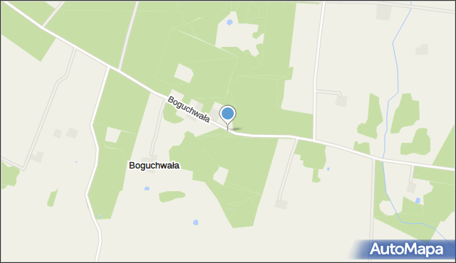 Boguchwała gmina Skępe, Boguchwała, mapa Boguchwała gmina Skępe