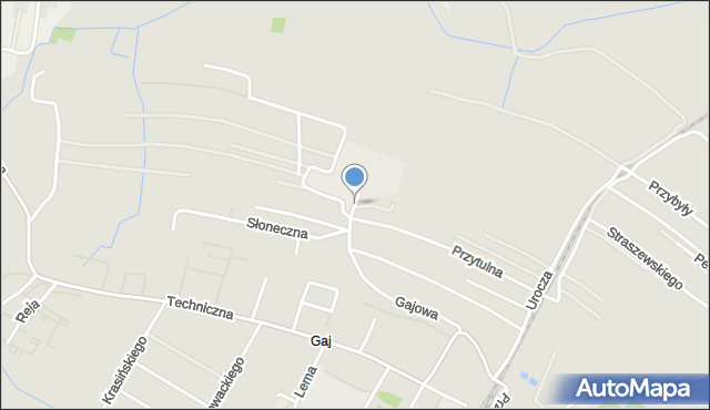 Boguchwała powiat rzeszowski, Boczna Techniczna, mapa Boguchwała powiat rzeszowski