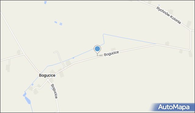 Bogucice gmina Blizanów, Bogucice, mapa Bogucice gmina Blizanów