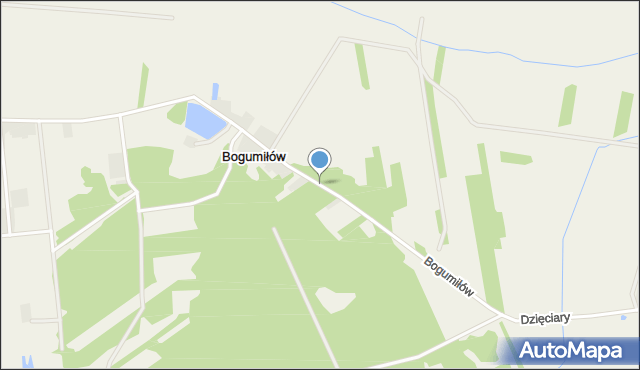 Bogumiłów gmina Rozprza, Bogumiłów, mapa Bogumiłów gmina Rozprza