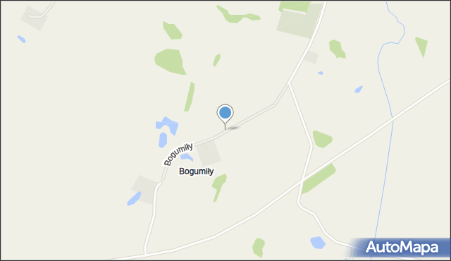 Bogumiły gmina Budry, Bogumiły, mapa Bogumiły gmina Budry