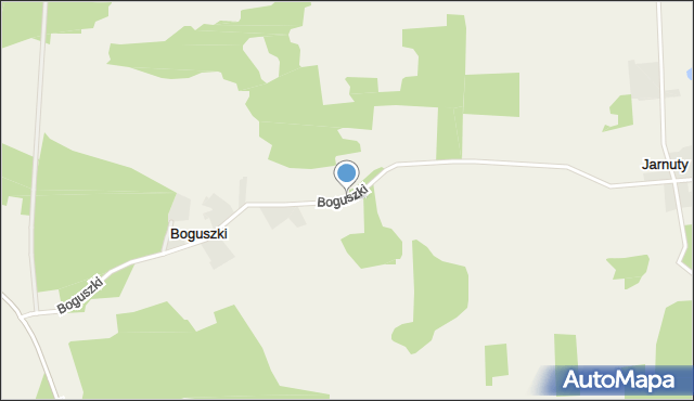 Boguszki gmina Wizna, Boguszki, mapa Boguszki gmina Wizna