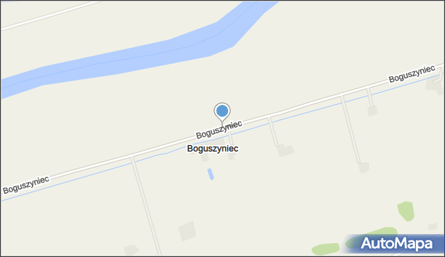 Boguszyniec gmina Witnica, Boguszyniec, mapa Boguszyniec gmina Witnica