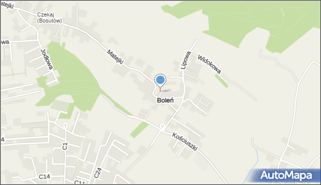 Boleń, Boleń, mapa Boleń