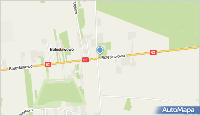 Bolesławowo gmina Serock, Bolesławowo, mapa Bolesławowo gmina Serock