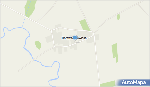 Borawskie-Awissa, Borawskie-Awissa, mapa Borawskie-Awissa